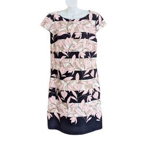 Nwot VINCE CAMUTO Floral formal dress pink Navy blue size 6 @Y